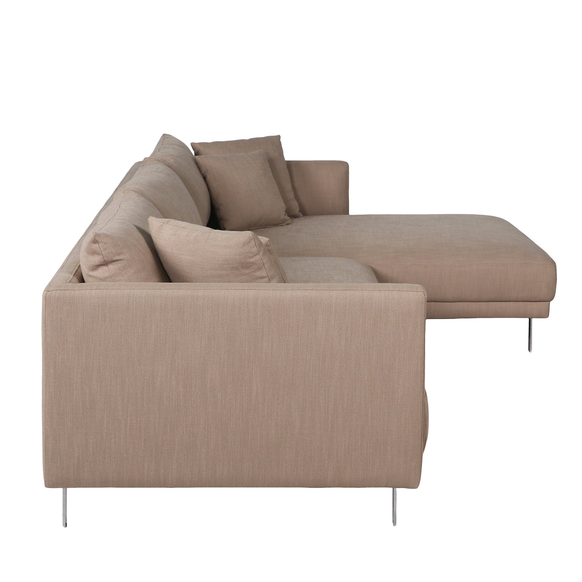 Capella II chaiselong sofa på ben højrevendt